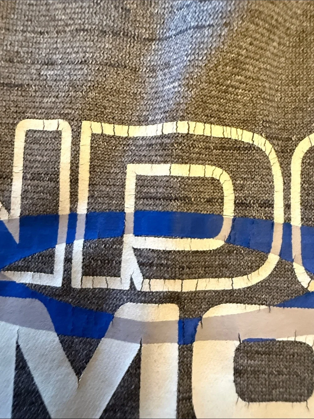 Under Armour Gray Tee with Blue Logo
